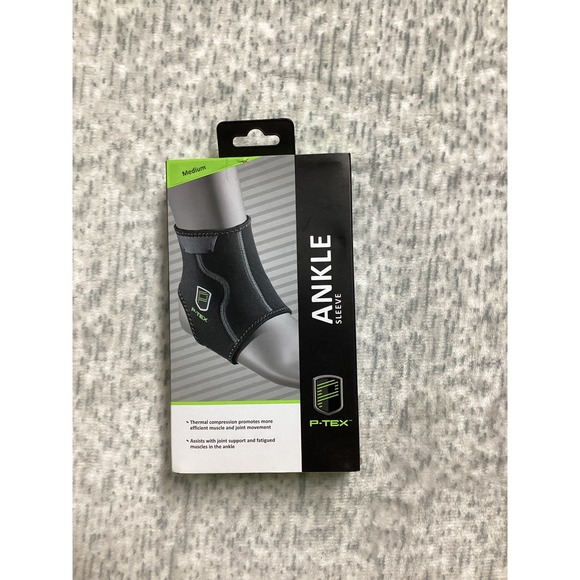 P-TEX Other - P-TEX Ankle Sleeve Medium Black Thermal‎ Compression Support P-TEXA100